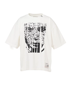 Maison Mihara Yasuhiro Masses X Mmy Face Printed T-Shirt