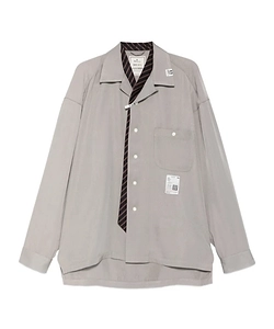 Maison Mihara Yasuhiro Tie Combined Oversized Shirt