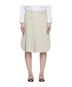 Pleated Midi Skirt