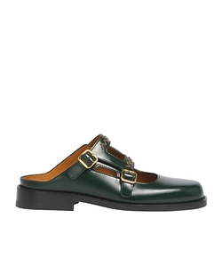 Marni Cutout Buckled Mules