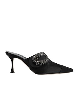 Jewel Buckle High-Heeled Sandals