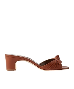 Lolloso Pleated High-Heeled Sandals