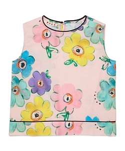 Marni Kids Floral Printed Tank Top