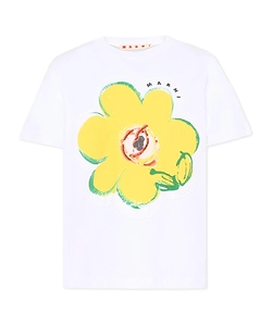Marni Kids Floral Printed Crewneck T-Shirt