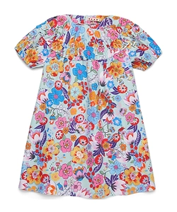 Marni Kids Allover Floral Printed Short-Sleeved Dress