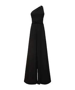 Single-Shoulder Knitted Jumpsuit