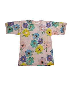 Marni Kids Allover Floral Printed Crewneck T-Shirt