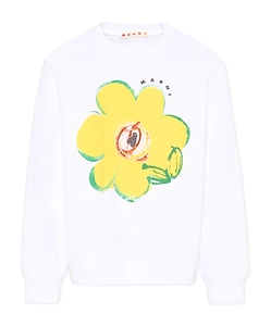 Marni Kids Flower Patch Crewneck Sweatshirt