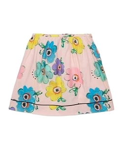 Marni Kids Floral Printed Mini Skirt