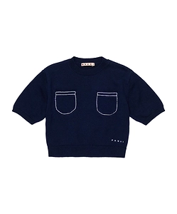 Marni Kids Knitted Pocket Crewneck Pullover