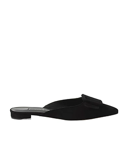 Maysale Buckle Pointed Muller Shoes