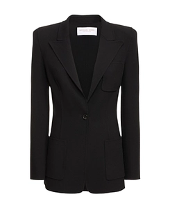 Wool Crepe Suit Coat