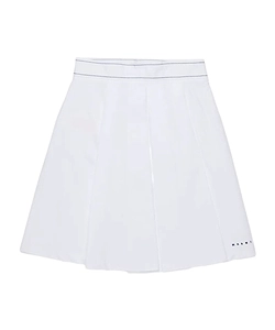 Marni Kids Logo Embroidered Pleated Skirt
