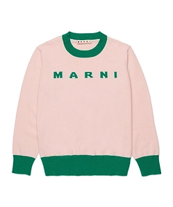 Marni Kids Logo Intarsia-Knit Jumper