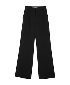 High-Waisted Tailored-Cut Trousers