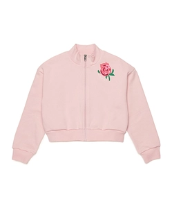 Marni Kids Rose Printed Zipped Sweatshirt