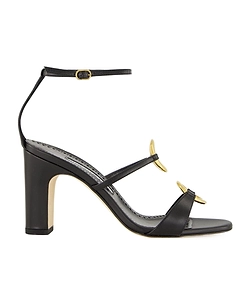 Round-Toe High-Heeled Sandals