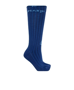 Marni Logo Mended Ribbed Socks