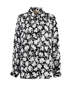 Michael Michael Kors Allover Floral Printed Long-Sleeved Shirt