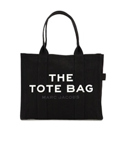 Black Micro-Label Shoulder Bag