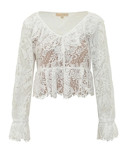 Michael Michael Kors Corded Floral Lace Blouse
