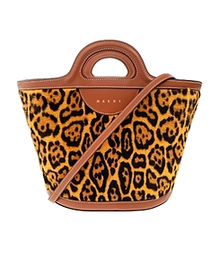 Marni Tropicalia Leopard Printed Open Top Bucket Bag
