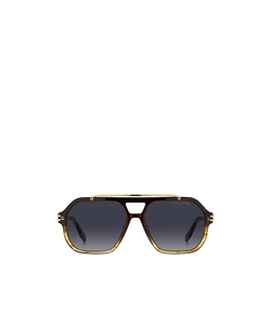Marc Jacobs Eyewear 753S Logo-Engraved Navigator-Frame Sunglasses