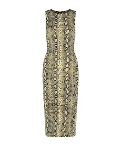 Michael Michael Kors Print Stretch Jersey Racerback Dress