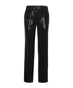 Michael Michael Kors Pinstripe Sequined Straight-Leg Pants