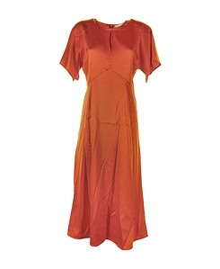 Michael Michael Kors Short-Sleeved Zipped Midi Dress