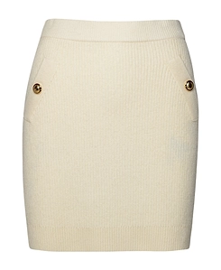 Michael Michael Kors Ribbed Stretched Mini Skirt