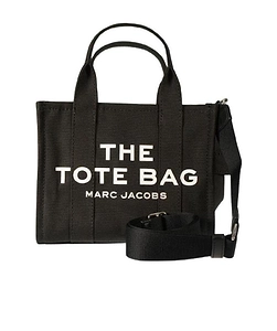 Marc Jacobs Logo Printed Zip-Up Small Tote Bag