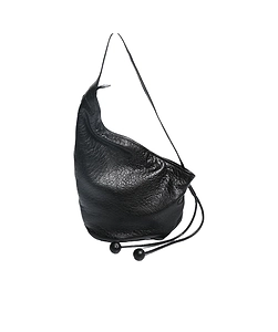 Small Black Nappa Hobo Bag