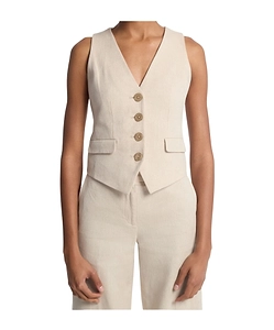 Michael Michael Kors V-Neck Twill Vest
