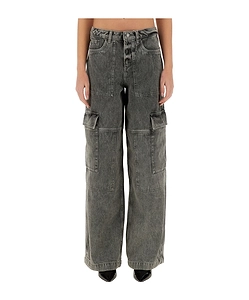 Wide-Leg Cargo Jeans