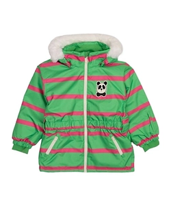 Mini Rodini Zip-Up Striped Raincoat