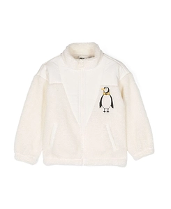 Mini Rodini Penguin Pile Zip Jacket