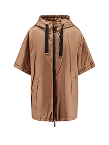 Max Mara The Cube Greenci Zip-Up Padded Cape