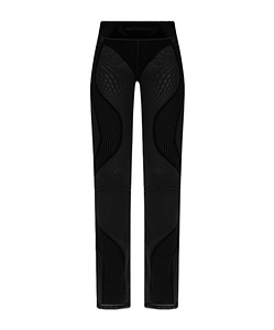 Flocked Flared Trousers