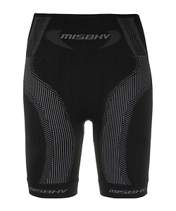 Misbhv Logo Intarsia High-Waist Knitted Cycling Shorts