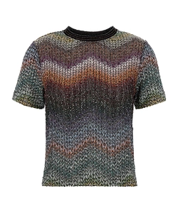 Missoni Chevron Embellished Crewneck T-Shirt