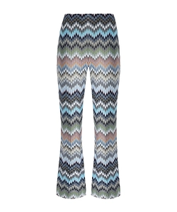 Chevron Flared Trousers