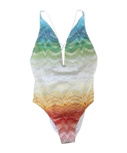 Missoni Chevron Knitted One-Piece Swimsuit