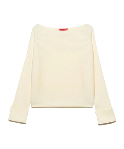 Horizontal Rib-Knit Sweater