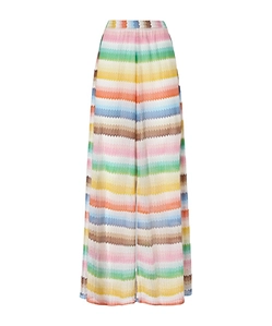Missoni DÉGradé Zigzag Pattern And Slits Beach Cover-Up Pants