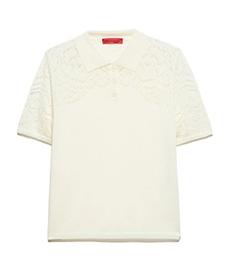 Pointelle-Knit Cotton Polo Shirt