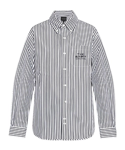 Marc Jacobs The Striped Logo Embroidered Shirt