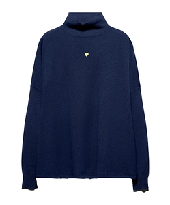 Pure Merino Wool Polo Neck