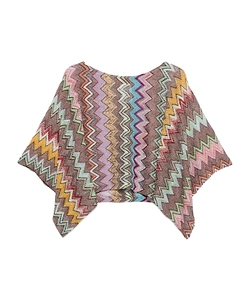 Missoni Short Sleeve Zigzag Pattern Blouse