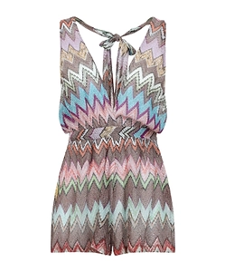 Missoni Metallic Chevron Short Jumpsuit